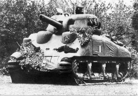 This is an inflatable Sherman tank. great fun at the beach but a bit large for the local pool.