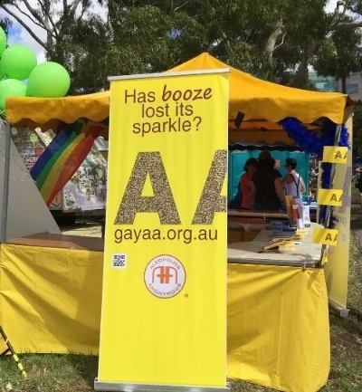 AA booth at Fair Day 2015
