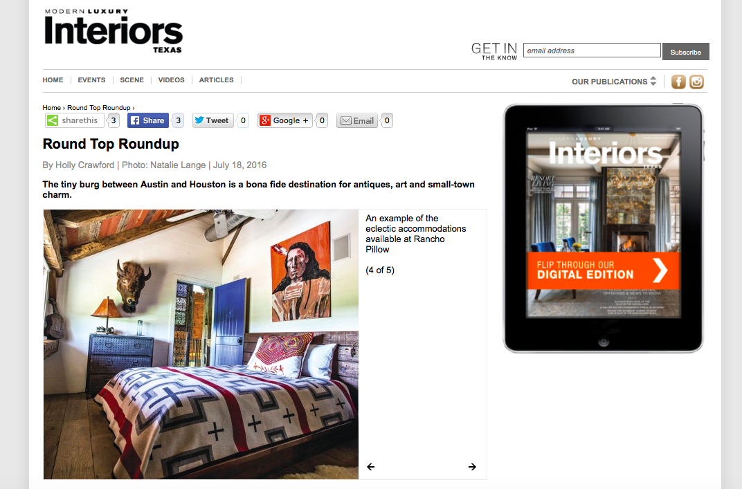 Thank you Modern Luxury Interiors!