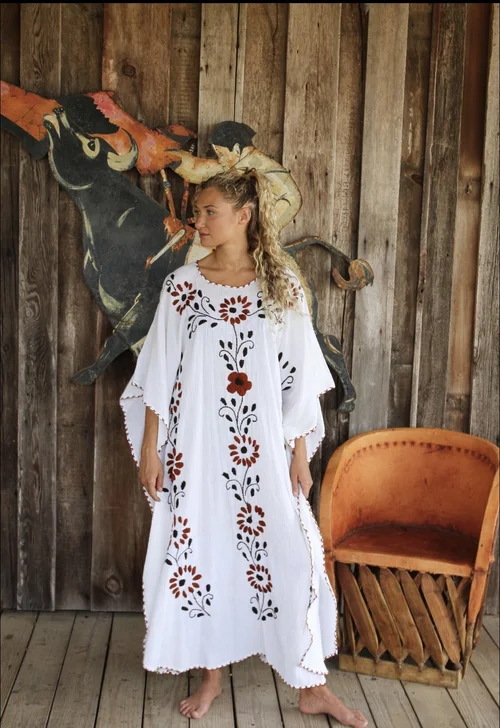 Vintage Mexican Caftan Rancho Pillow | A Wonderland Retreat in Round Top, Texas Vintage Mexican Caftan Rancho Pillow | A Wonderland Retreat in Round Top, Texas