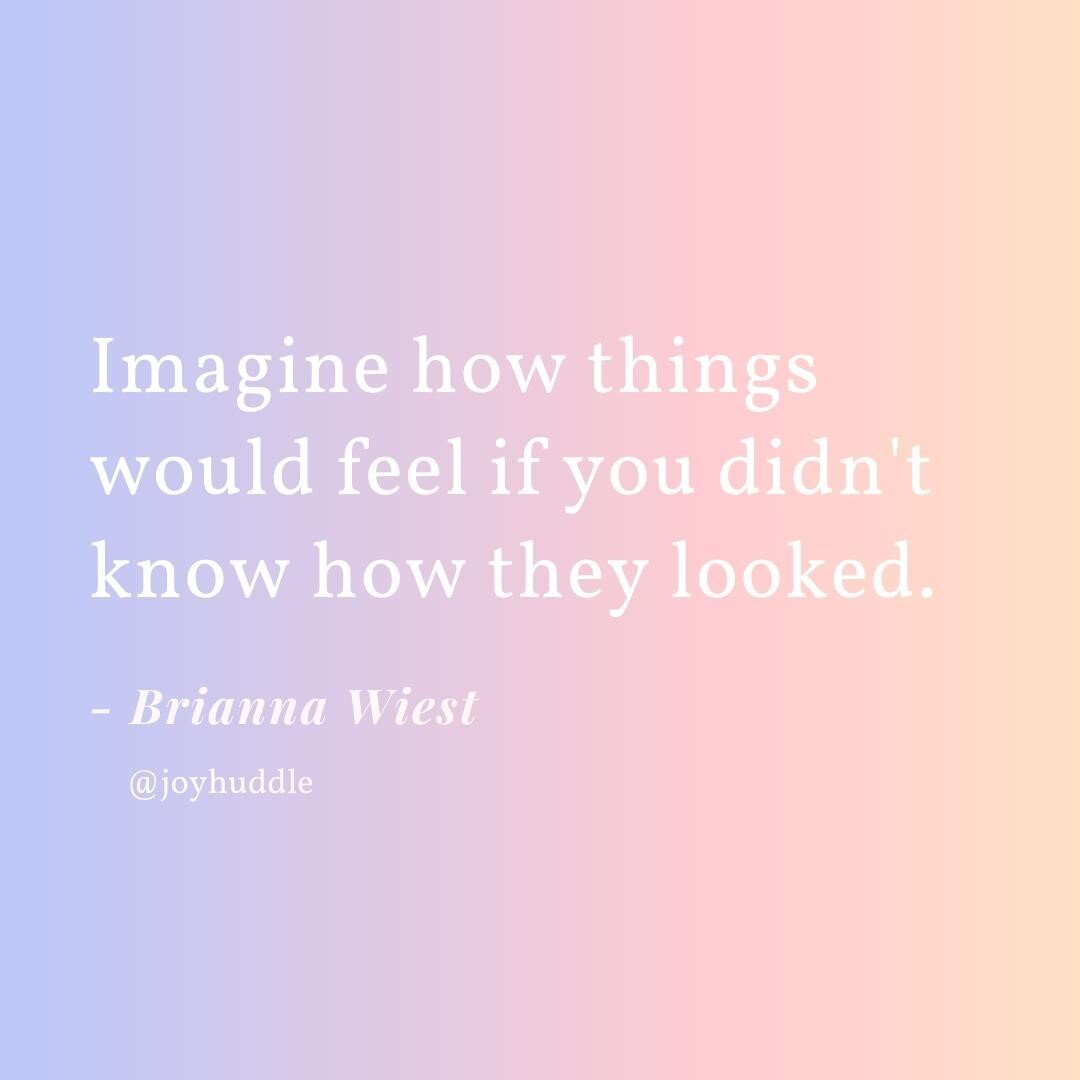 One of my all-time favorite authors is @briannawiest. I started reading her work years ago, and she resonates with me as much now as she did then.⠀
⠀⠀
Recently, she posted this short but impactful phrase: &ldquo;Imagine how things would feel if you d