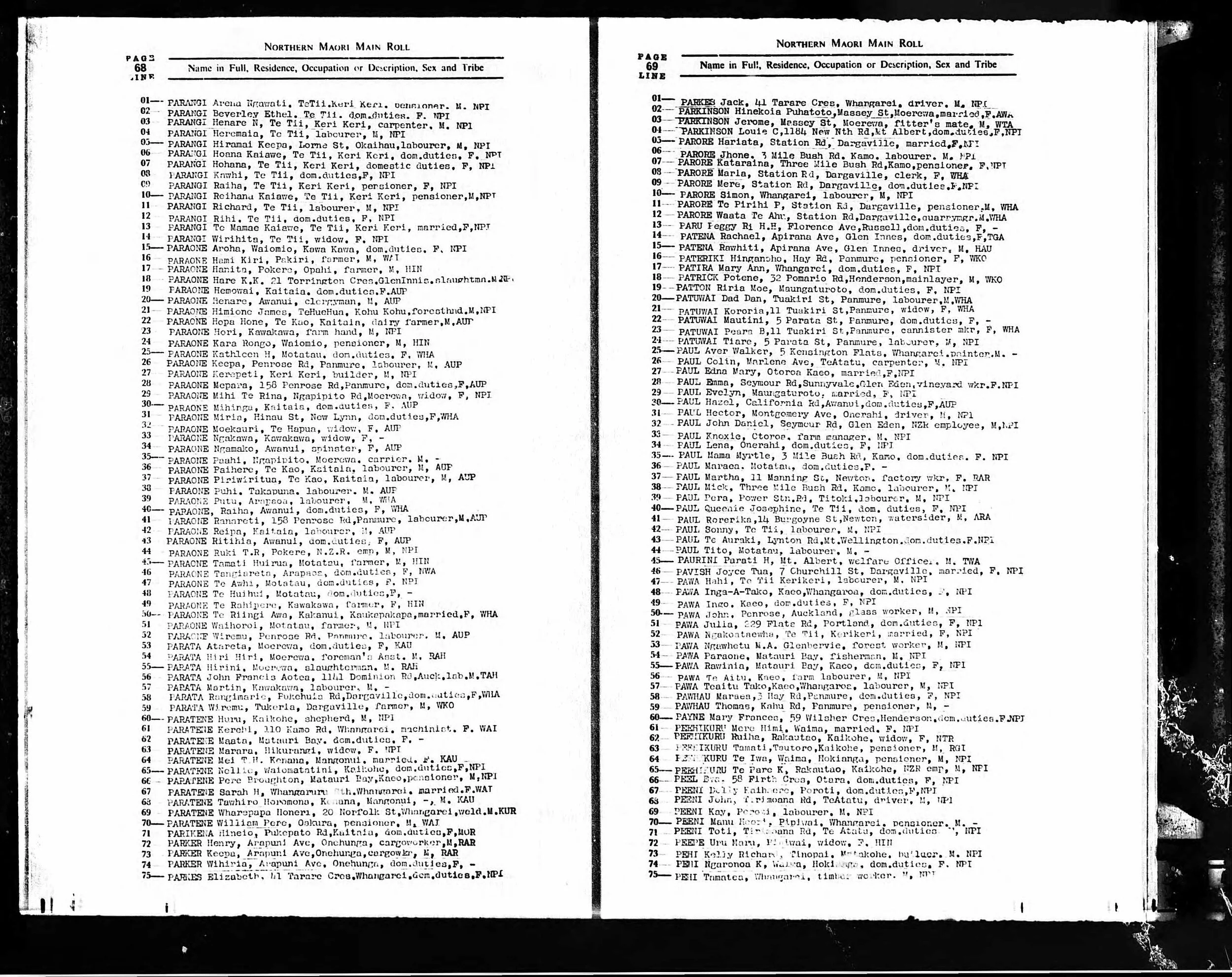 Paraone - 1963 electoral roll.jpg