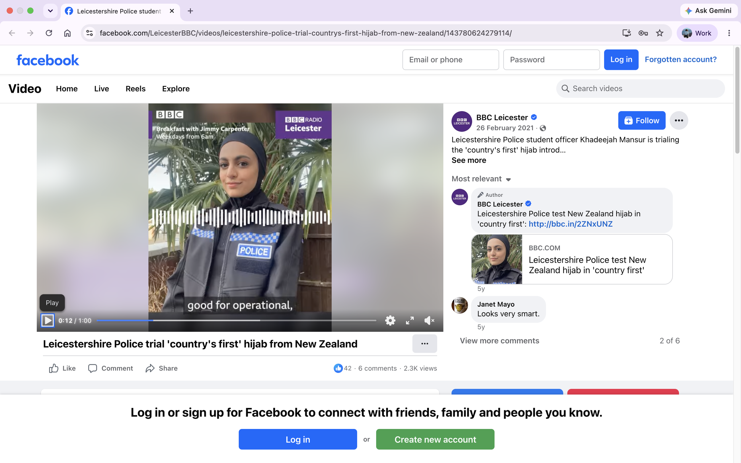 NZ Police Hijab - BBC Leicester Facebook 01.png