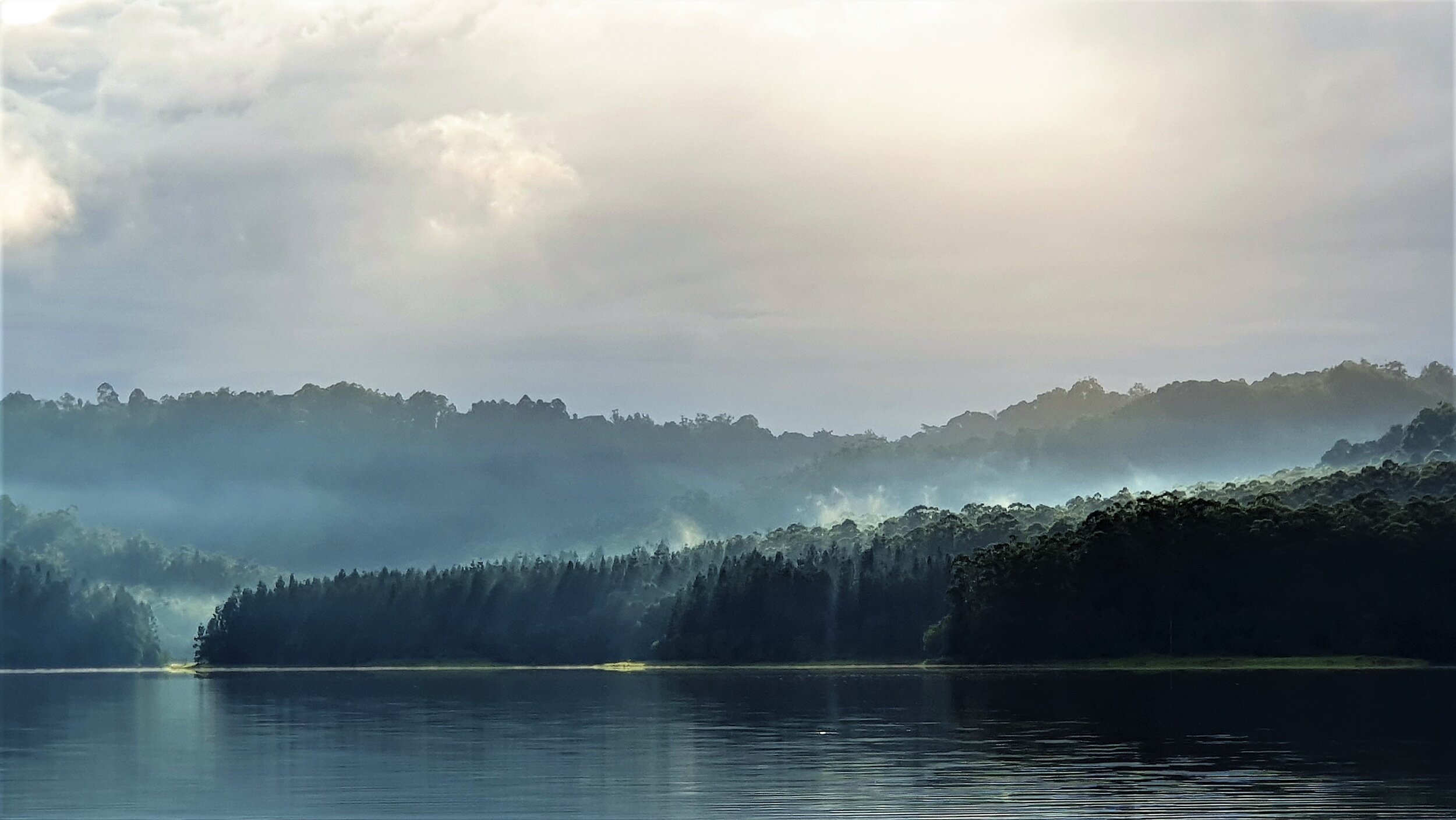 misty sunrise over lake sue moxon.jpg