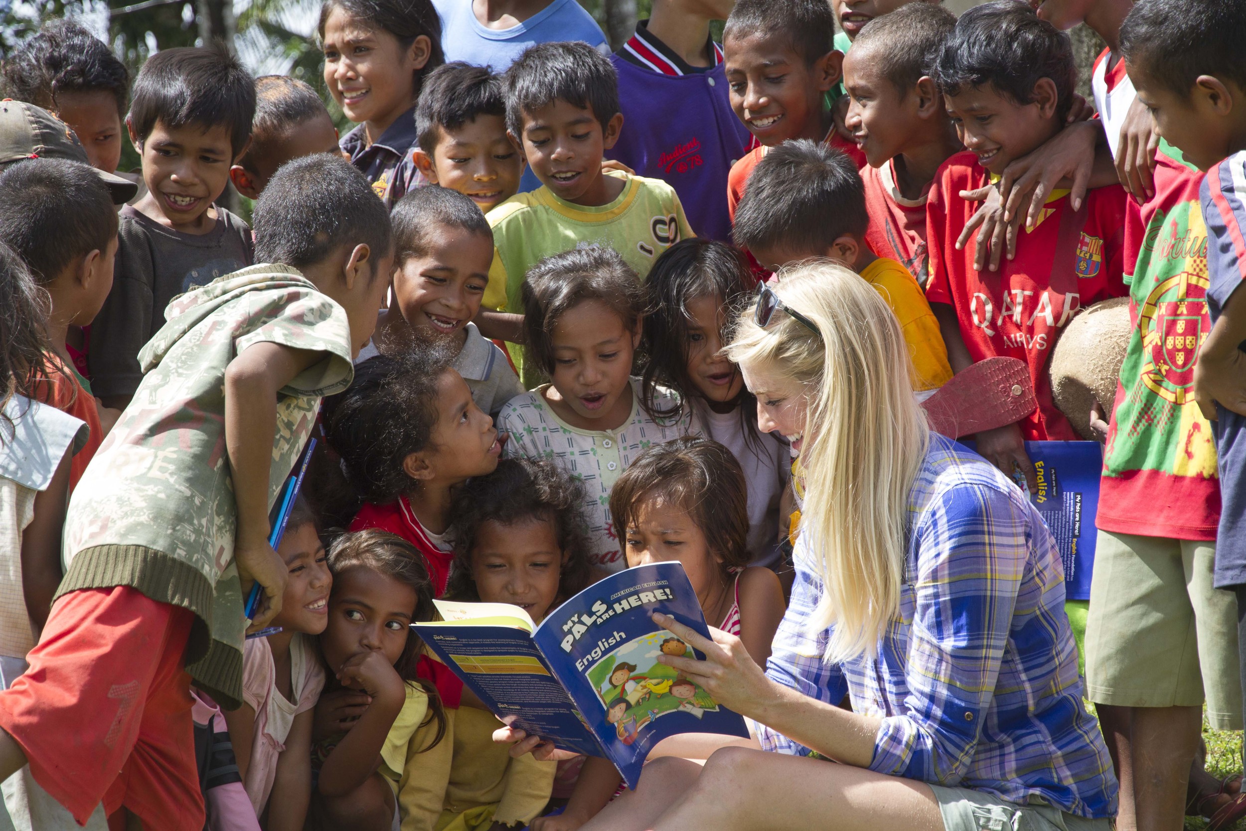 Caroline Pemberton - Teaching Timorese Children