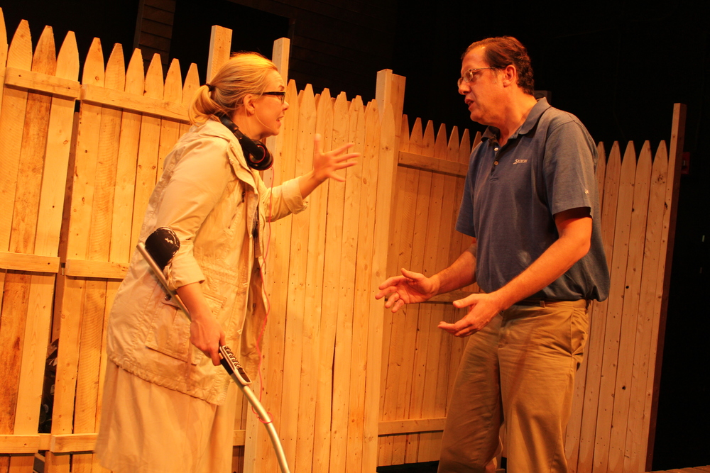 Gillian Mackay-Smith as Melanie and Daniel Boudreau as Griffin; Photo by Jeff Mosser