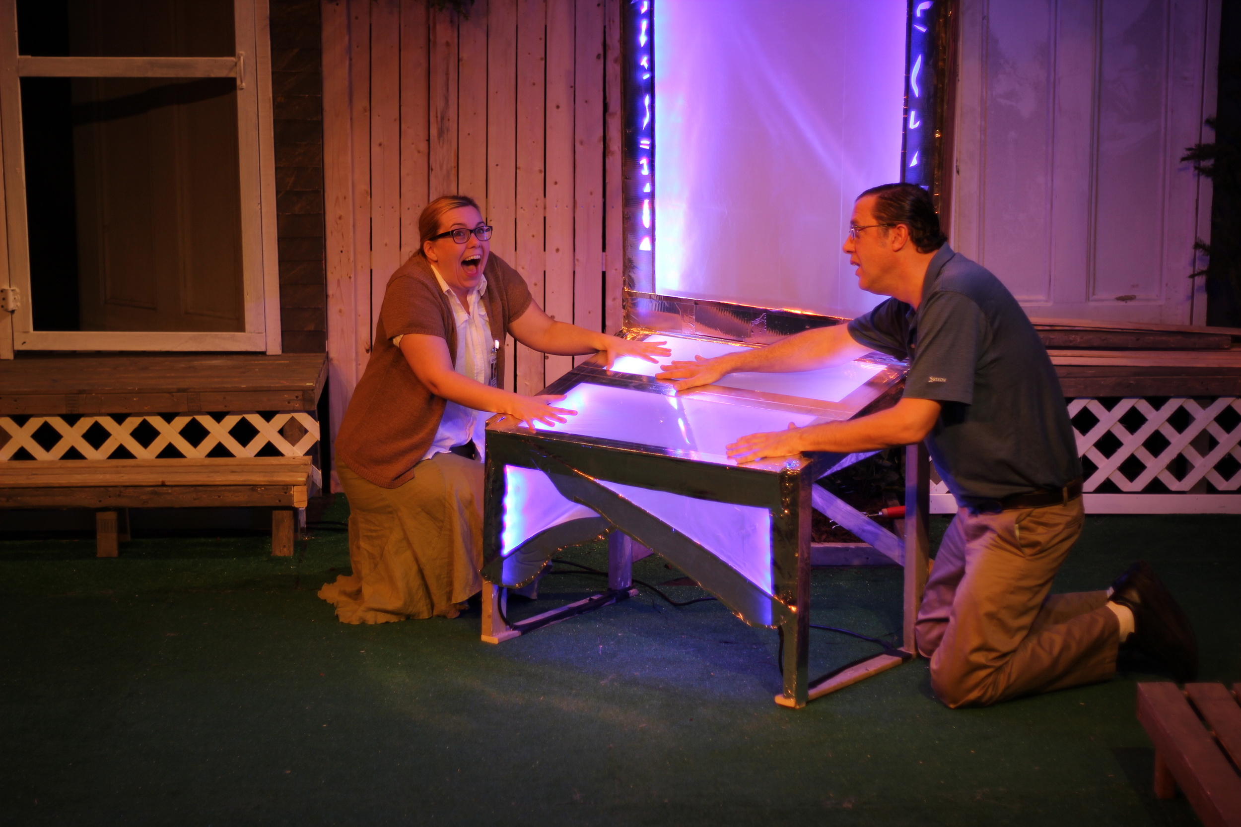  Gillian Mackay-Smith as Melanie and Daniel Boudreau as Griffin; Photo by Jessie Baxter 