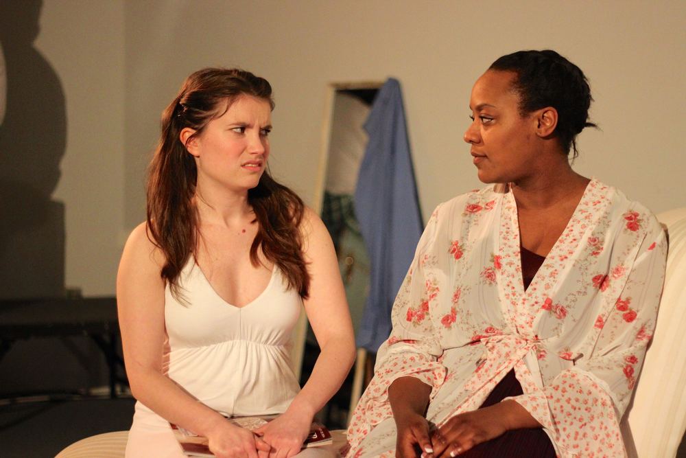  Melody Martin as Iphigenia and Jade Guerra as Clytemnestra 