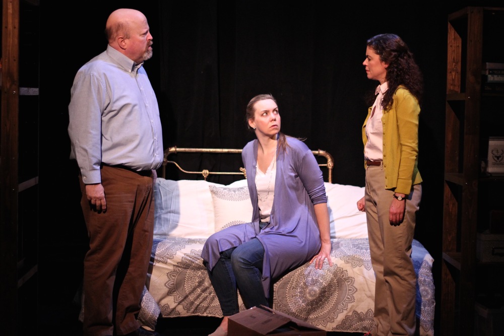 Dale J. Young as Charlie, Gillian Mackay-Smith as Carson, and Margarita Martinez as Adelina