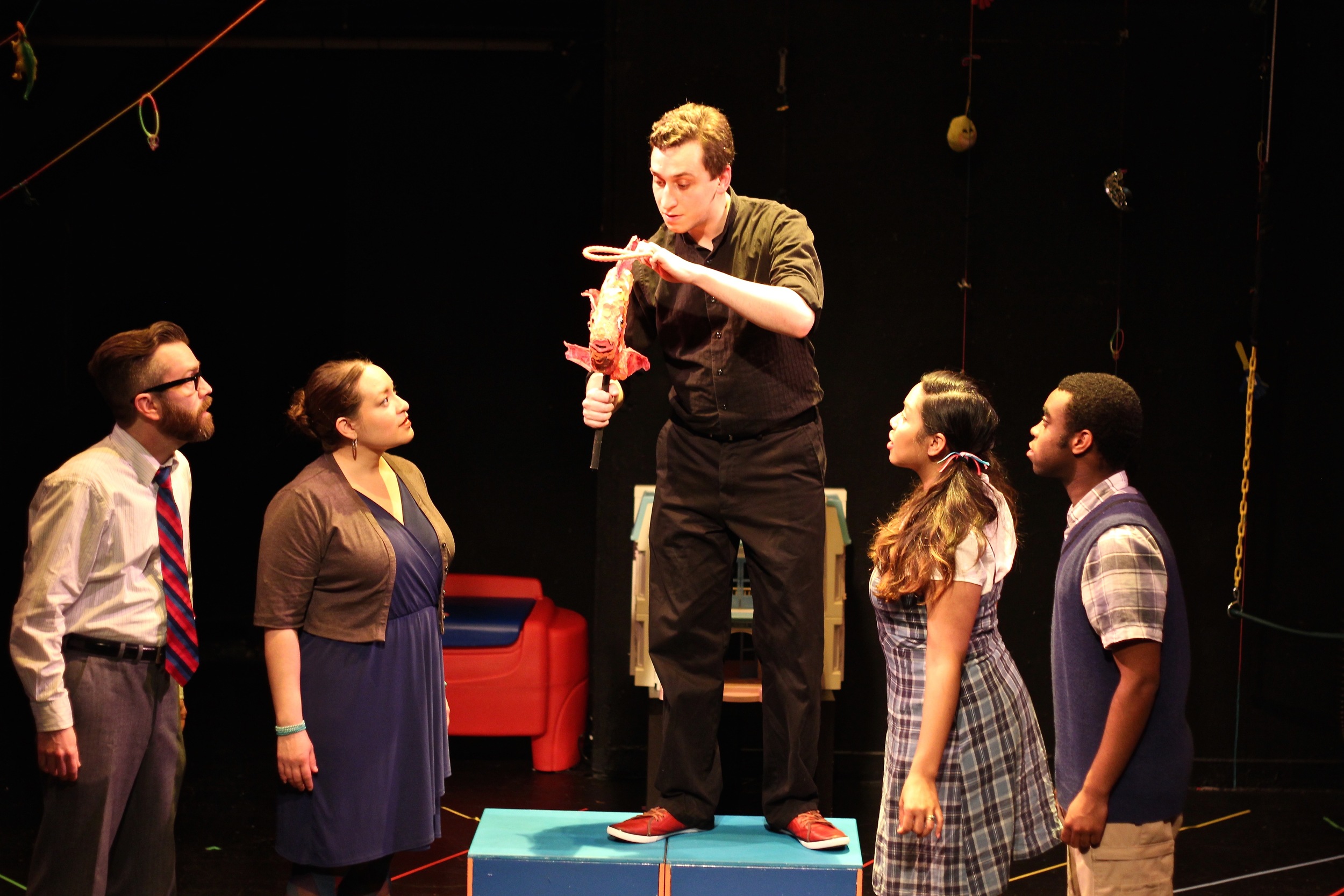   Scot Colford as Daddy, Karina Beleno Carney as Mommy, Noah Simes as And A Half,&nbsp;Ally Dawson as Daughtery, and Marc Pierre as Sonny  