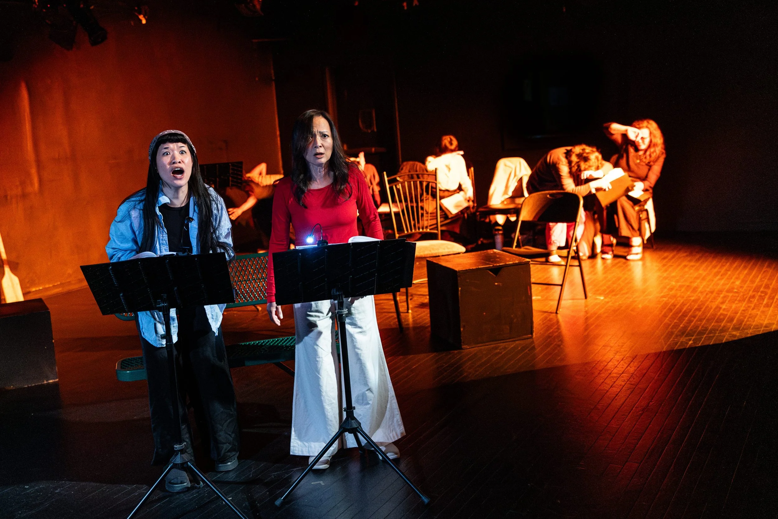  The cast of mary magdalene, daughter, boatperson by Diana Không - co-presented with CHUANG Stage, 2026 (French’s Fotos) 