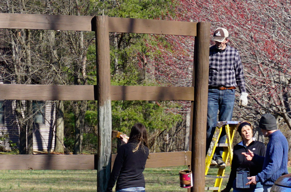 Softball Backstop Repair - April 2016