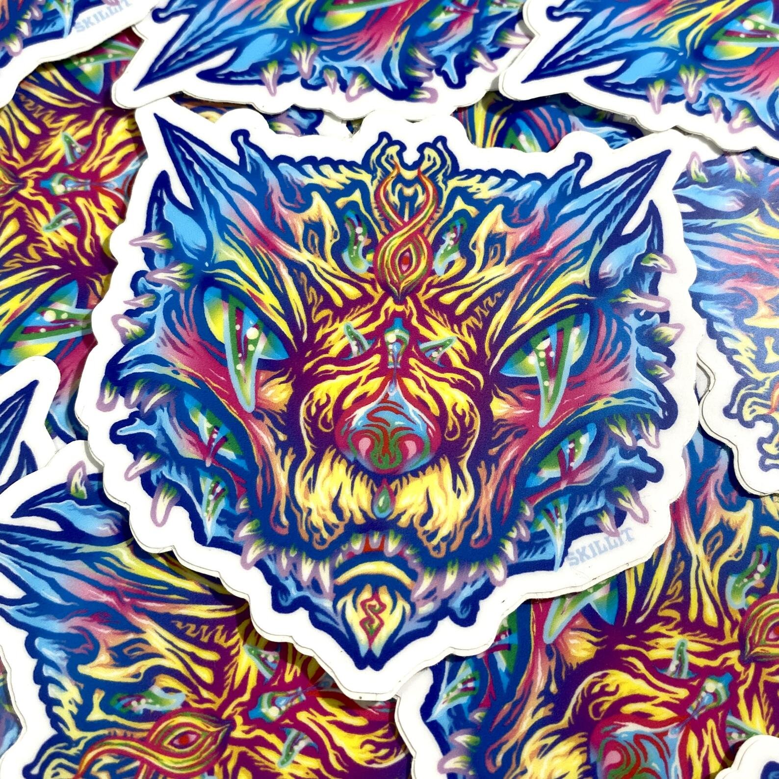 Psychic Princess Cat 3x3" sticker