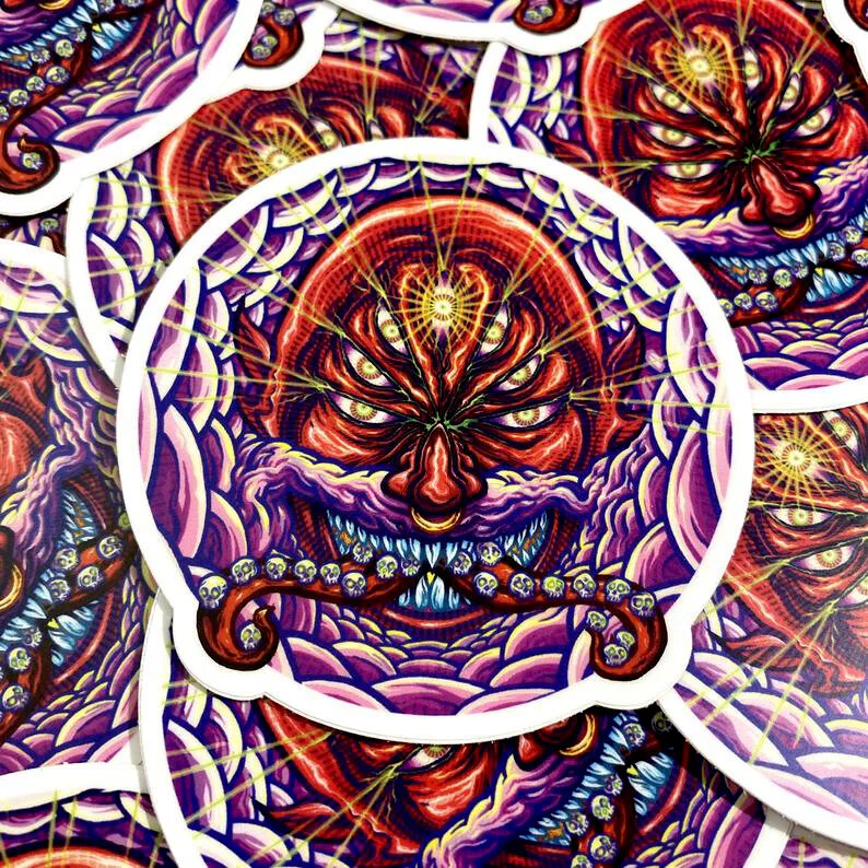 7 Eyed Demon 3x3" sticker