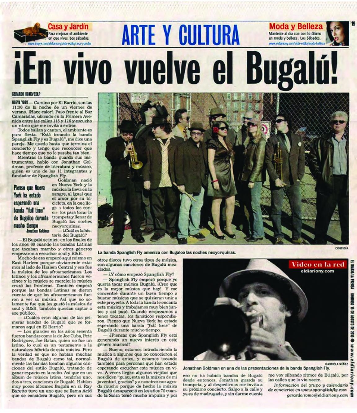  2010  El Diario  feature by Gerardo Romo 