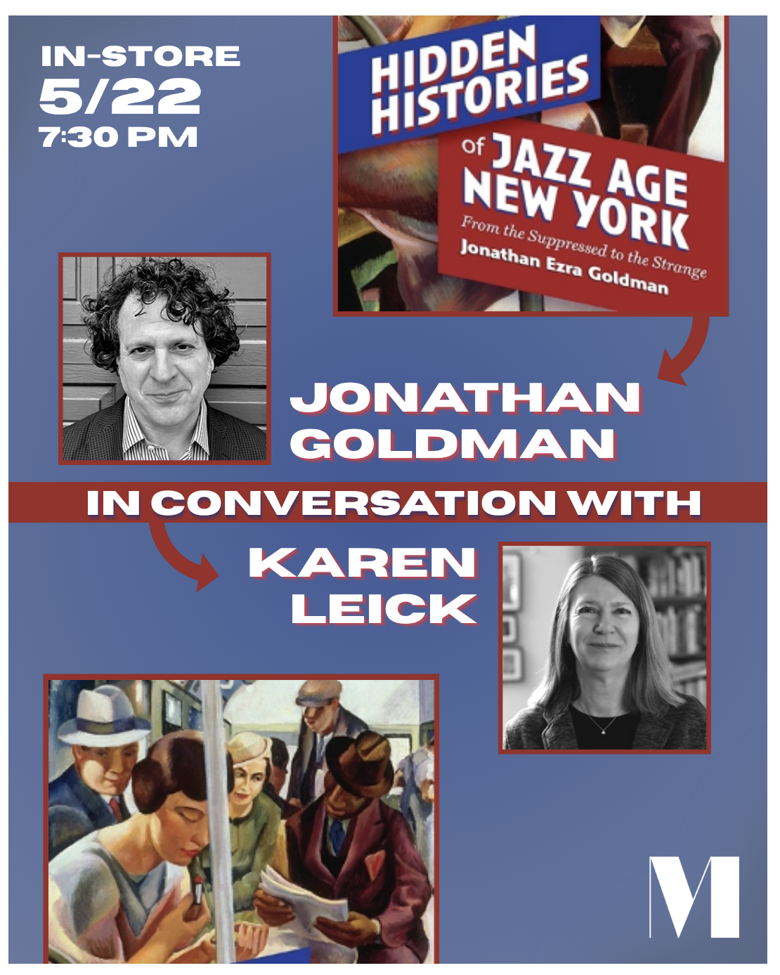 At Madison Street Books, Chicago, with Karen Leick