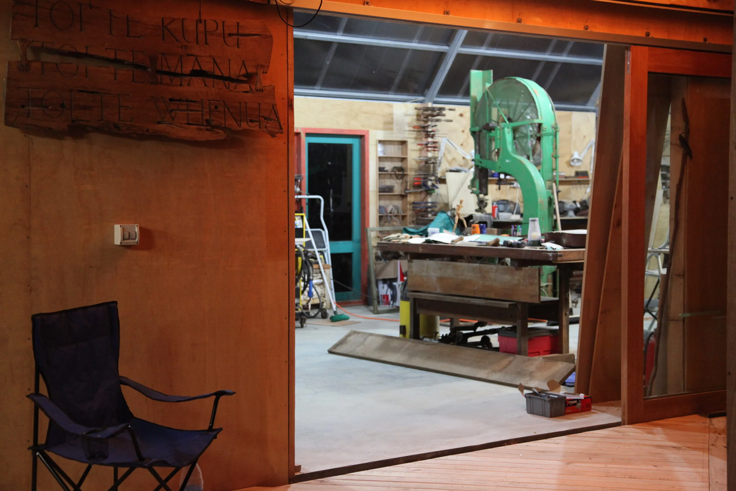 gear installed, the studio is working again