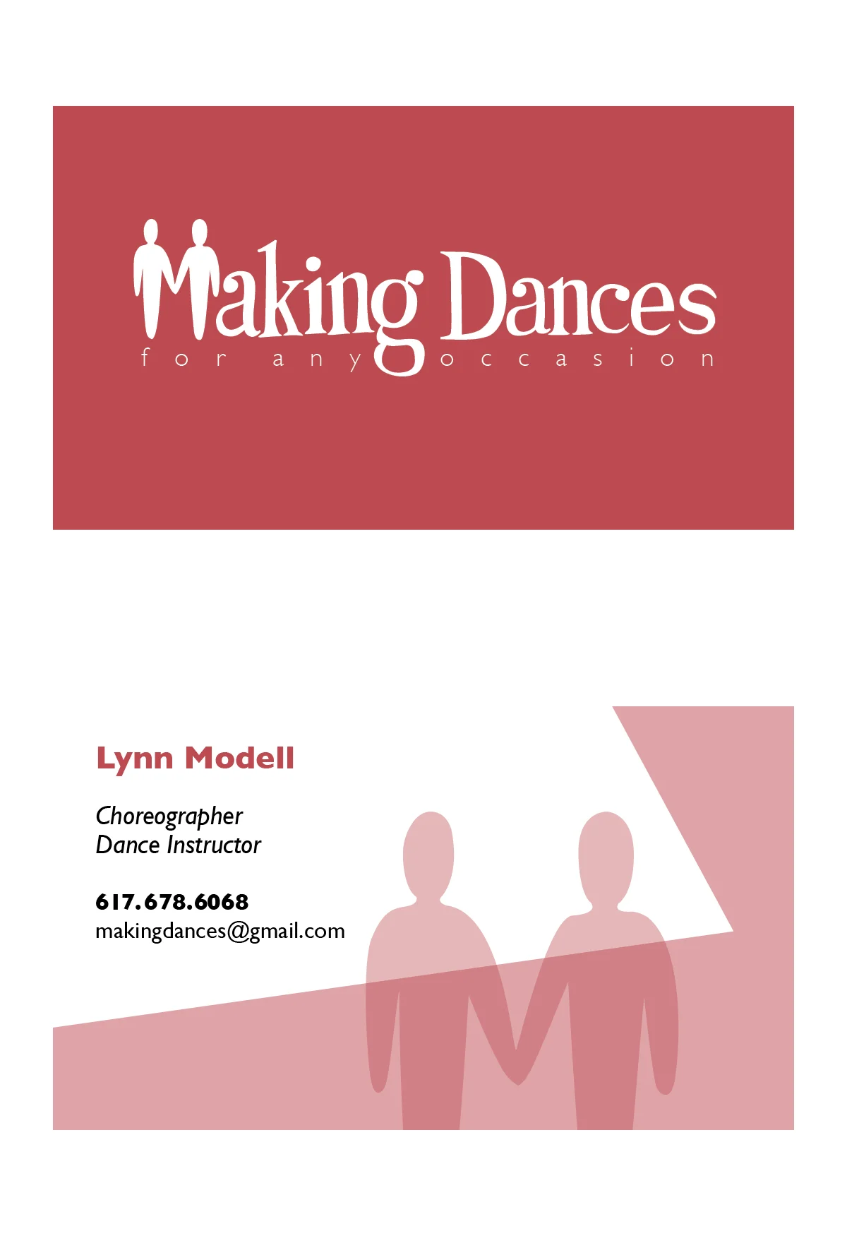Making Dances Brand Identity and Business Card
