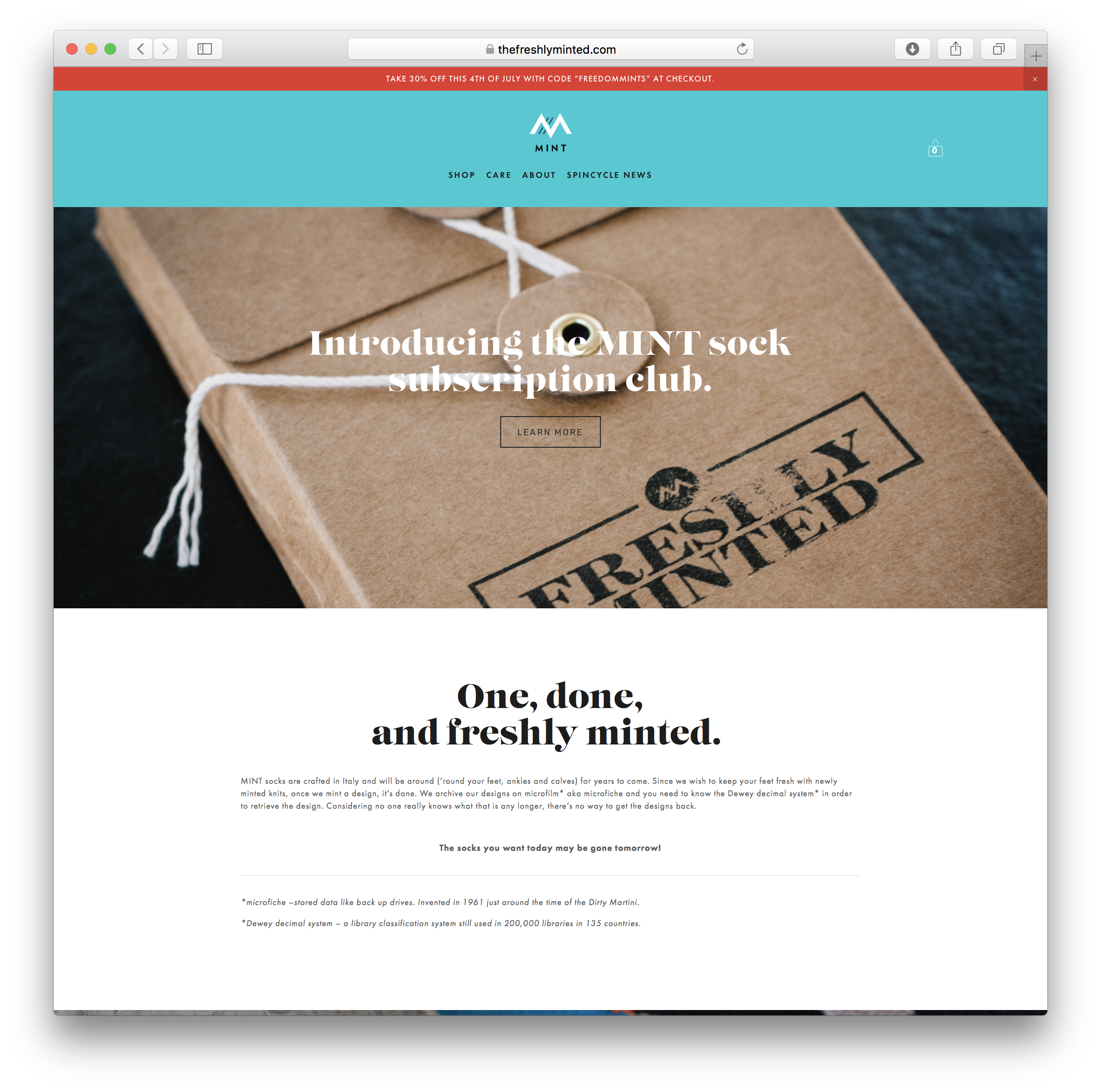 MINT WEBSITE
