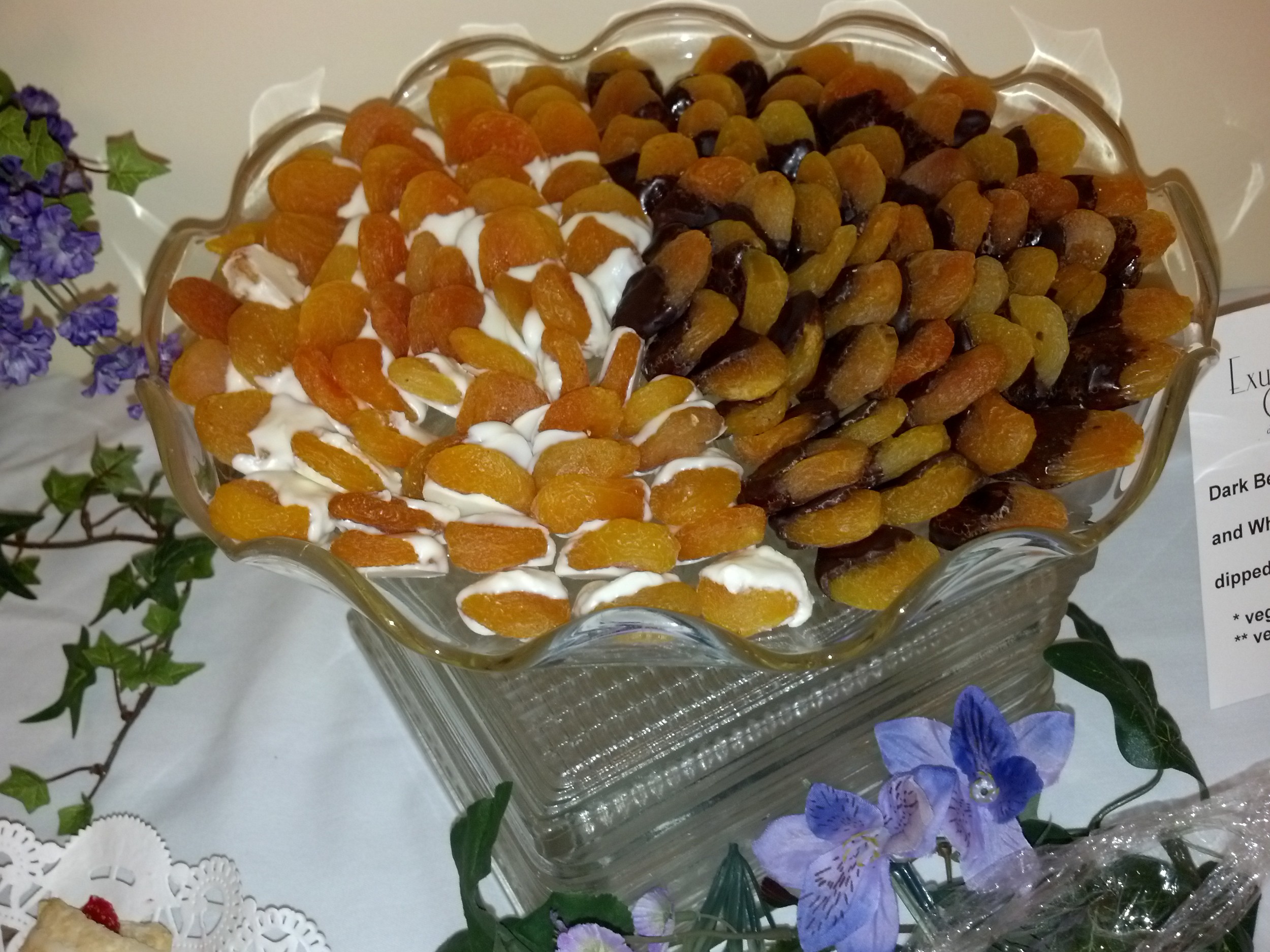 Apricots with chocolate duo