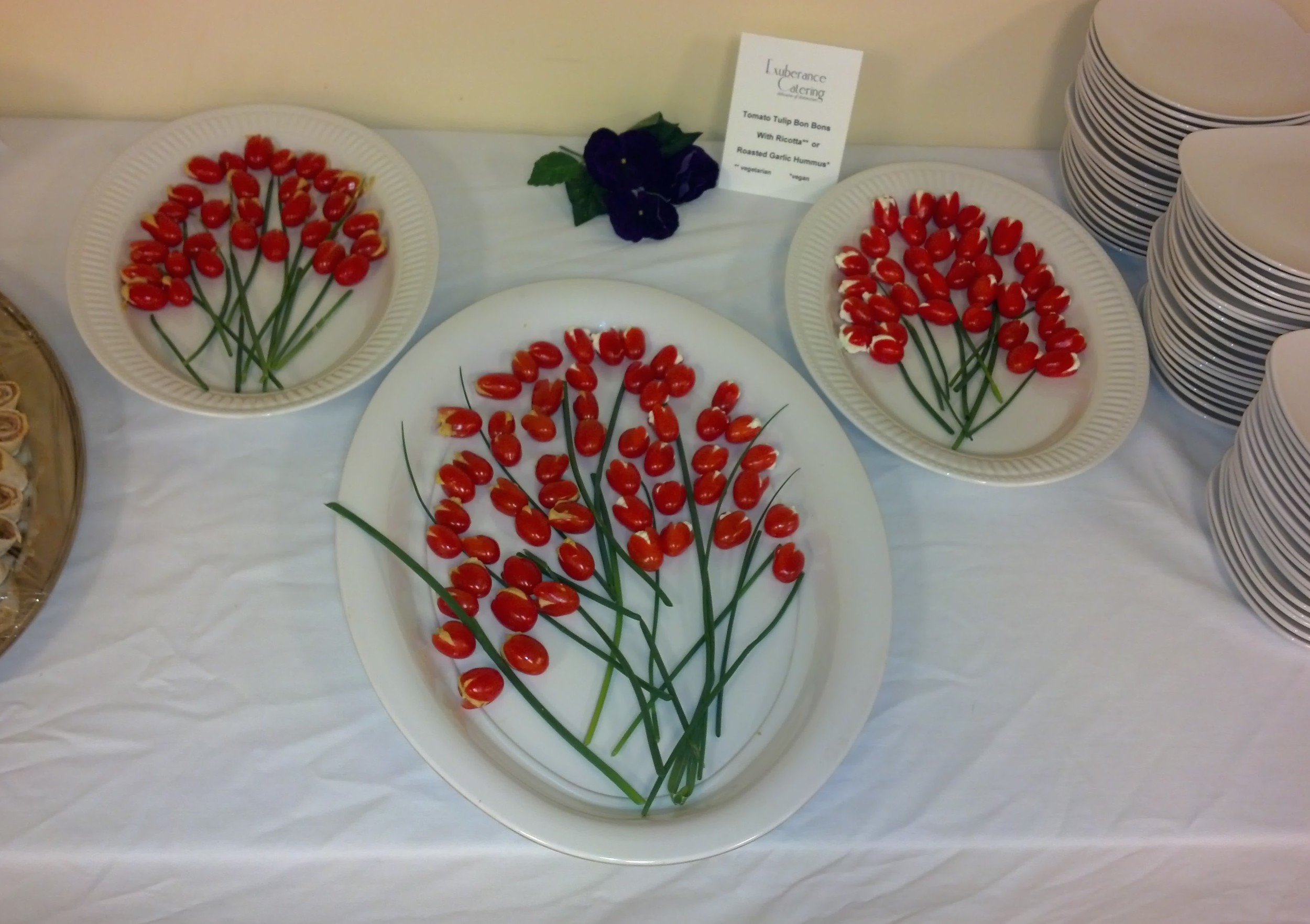 Appetizer Art - Tomato Tulips