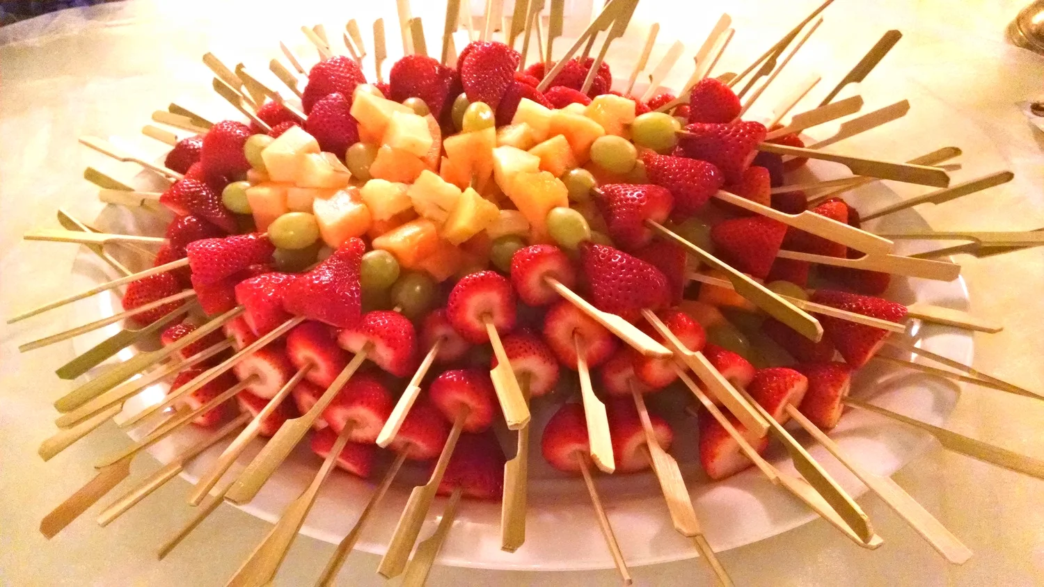 Fresh Fruit Kabob platter