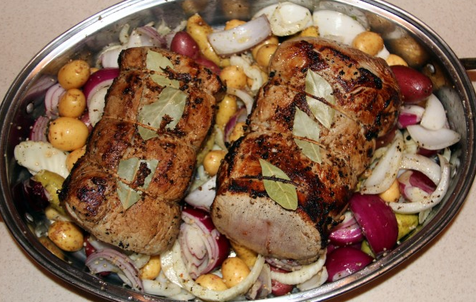 Cider brined pork loin