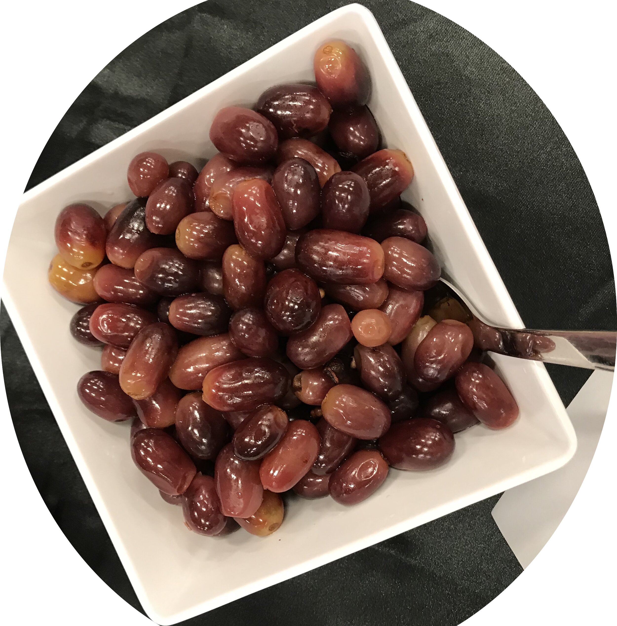 Pickled grapes.