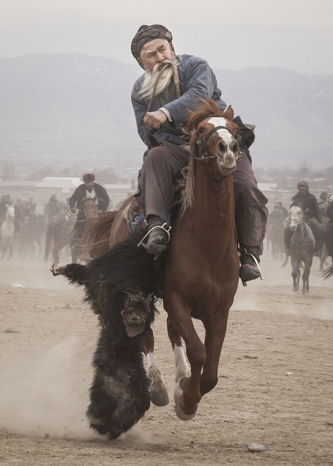  Hajji Nasriddin, Soviet era national Buzkashi champion. Published in Le Figaro Magazine 