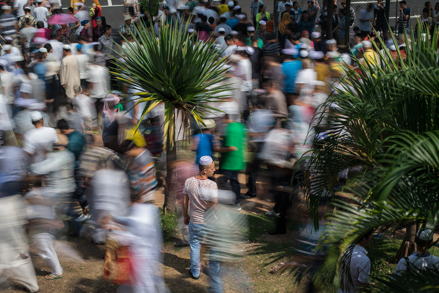  Id ul-Fitr after prayers. Shenzhen, China 