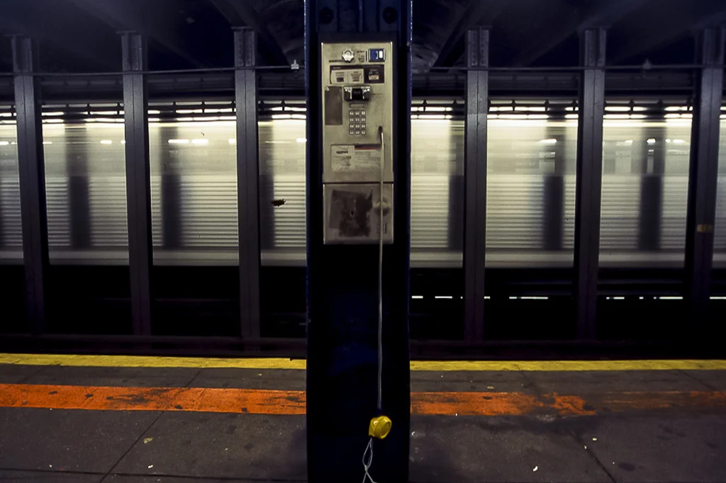 Phone in New York's subway - NYC - USA