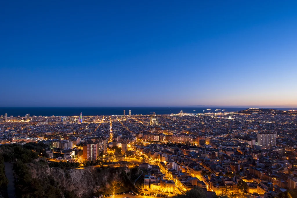 View of the city from Turo de la Rovira, Barcelona, Catalonia, Spain, 26/12/2013 © Dosfotos