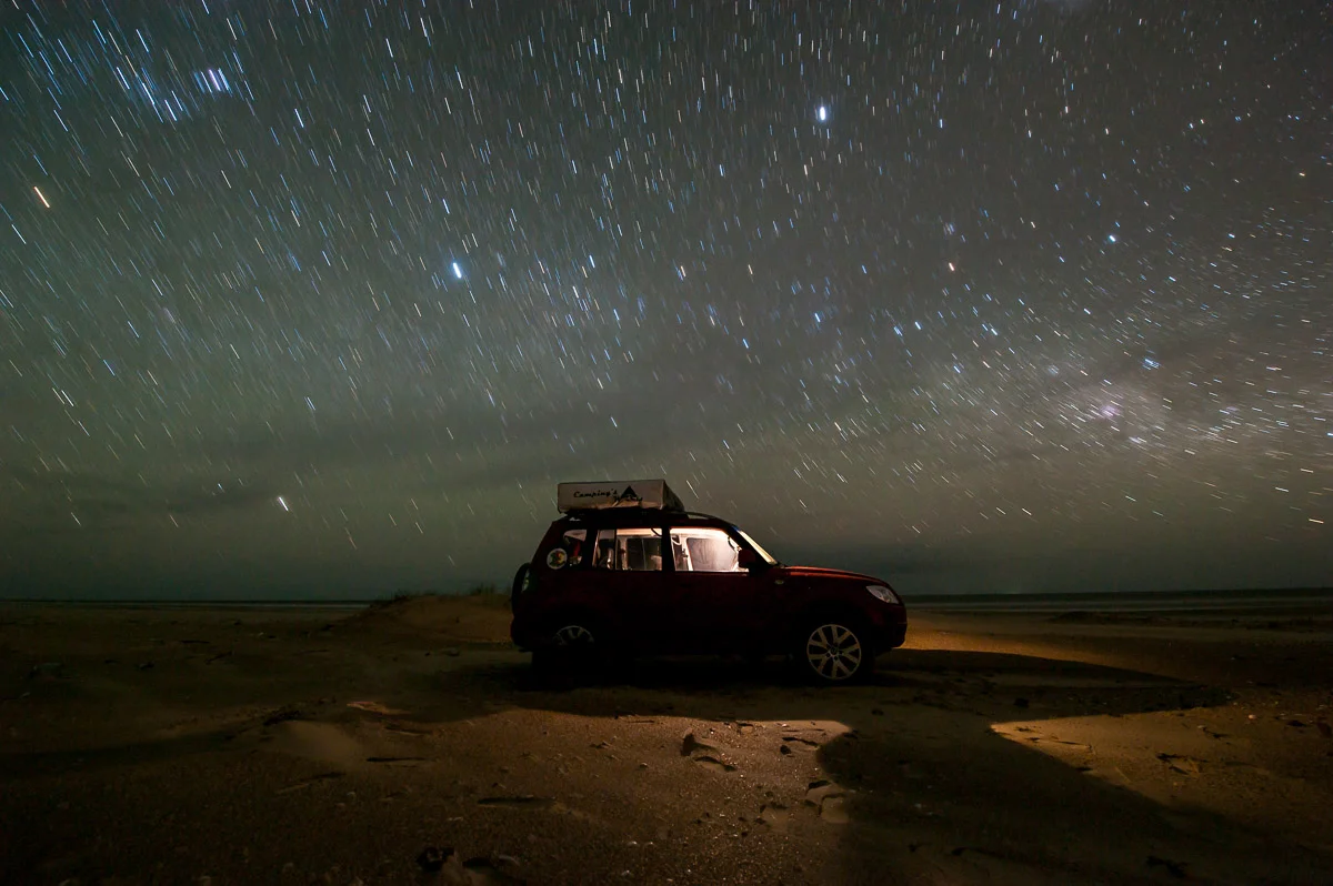 Casino Beach at night, Rio Grande do Sul, Brazil, Dec 2014 © Dosfotos