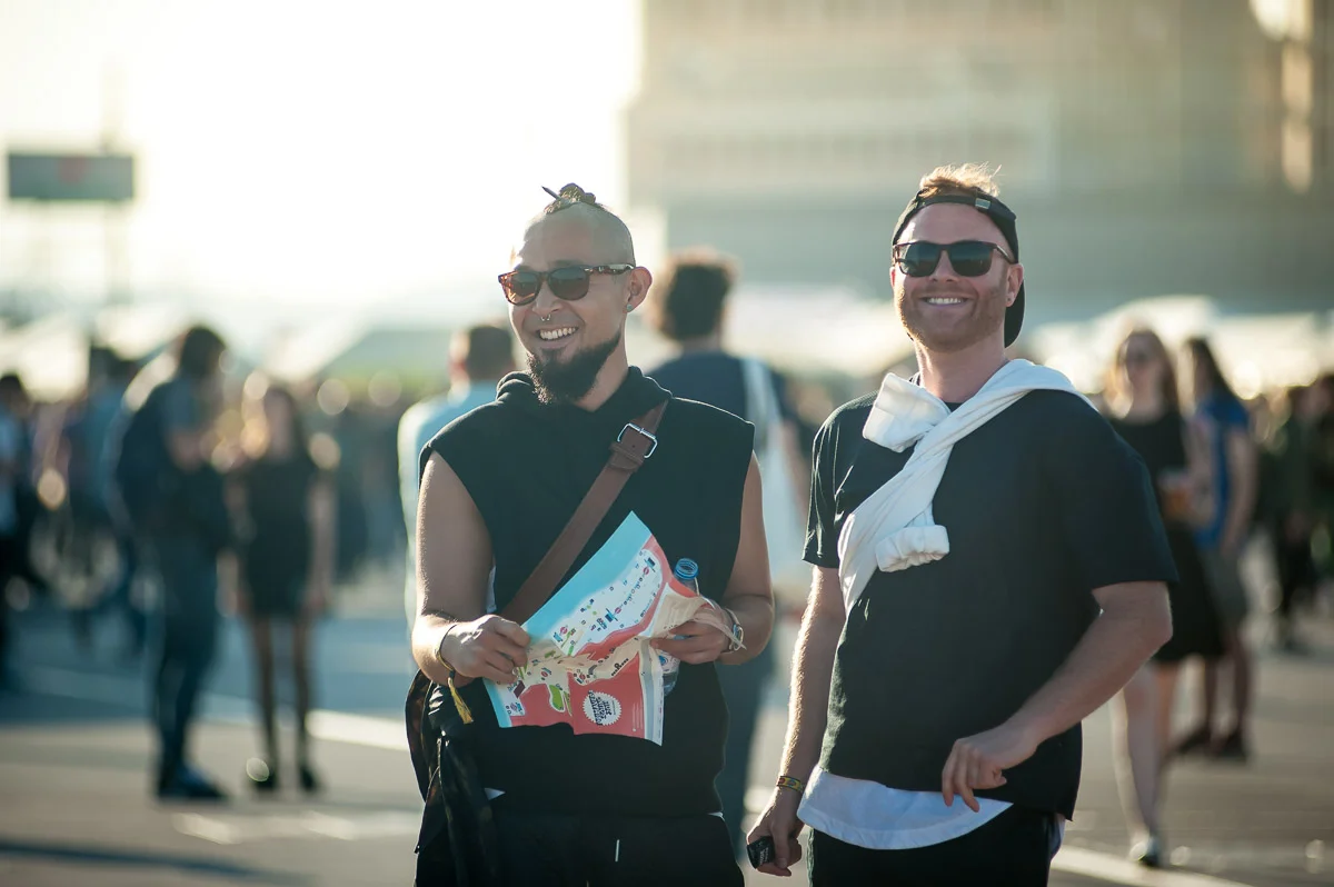Festival goers, Primavera Sound, Parc del Forum, Barcelona, Catalonia, Spain, 28/05/2015 © Dosfotos