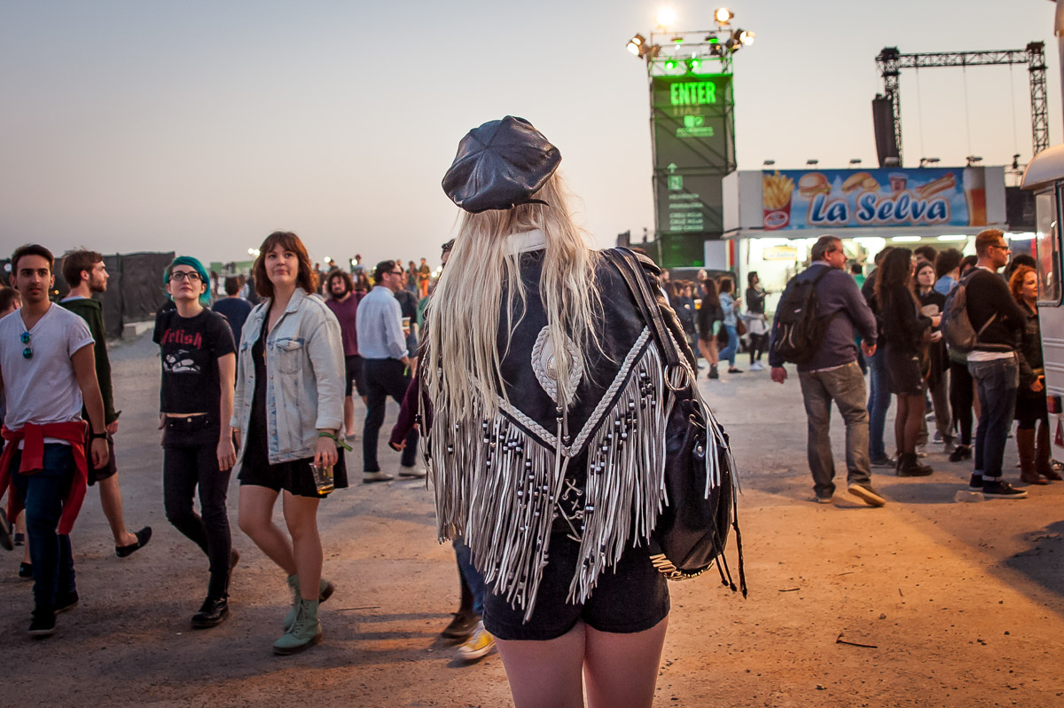 Festival goers, Primavera Sound, Parc del Forum, Barcelona, Catalonia, Spain, 28/05/2015 © Dosfotos