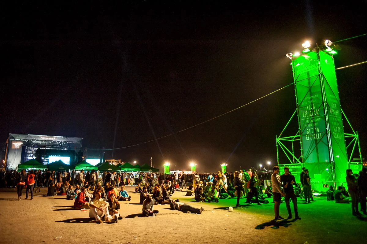 Festival goers, Primavera Sound, Parc del Forum, Barcelona, Catalonia, Spain, 28/05/2015 © Dosfotos