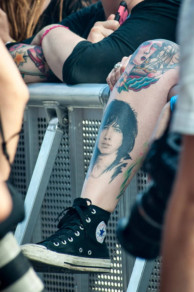 Front row fans, Primavera Sound, Parc del Forum, Barcelona, Catalonia, Spain, 29/05/2015 © Dosfotos