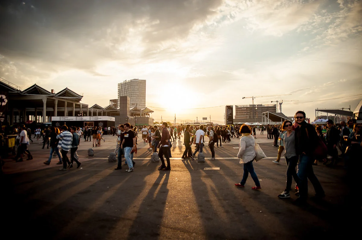 Festival goers, Primavera Sound, Parc del Forum, Barcelona, Catalonia, Spain, 29/05/2015 © Dosfotos