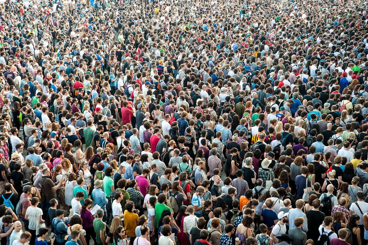 Festival goers, Primavera Sound, Parc del Forum, Barcelona, Catalonia, Spain, 30/05/2015 © Dosfotos
