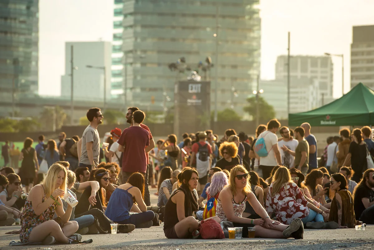 Festival goers, Primavera Sound, Parc del Forum, Barcelona, Catalonia, Spain, 30/05/2015 © Dosfotos
