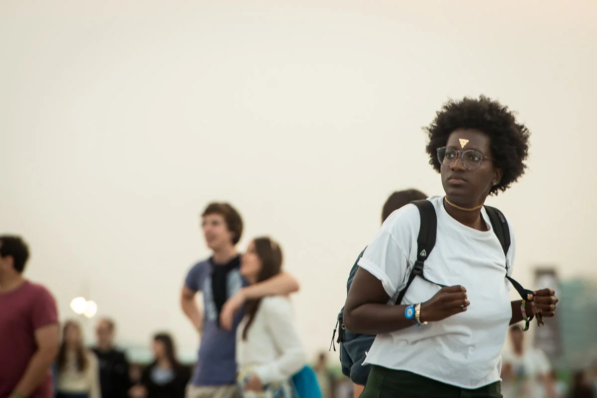 Festival goers, Primavera Sound, Parc del Forum, Barcelona, Catalonia, Spain, 30/05/2015 © Dosfotos