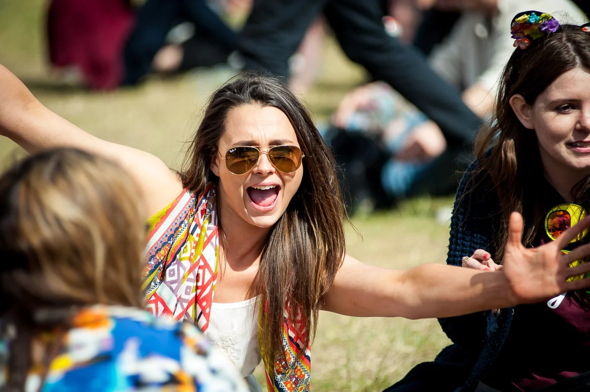 Festival goers, Field Day, Victoria Park, London, UK, 06/06/2015 © Dosfotos