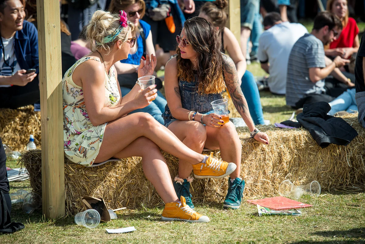 Festival goers, Field Day, Victoria Park, London, UK, 06/06/2015 © Dosfotos
