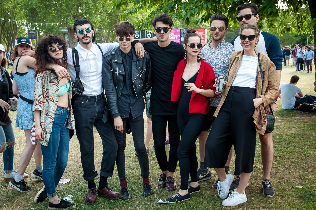 Festival goers, Field Day, Victoria Park, London, UK, 06/06/2015 © Dosfotos