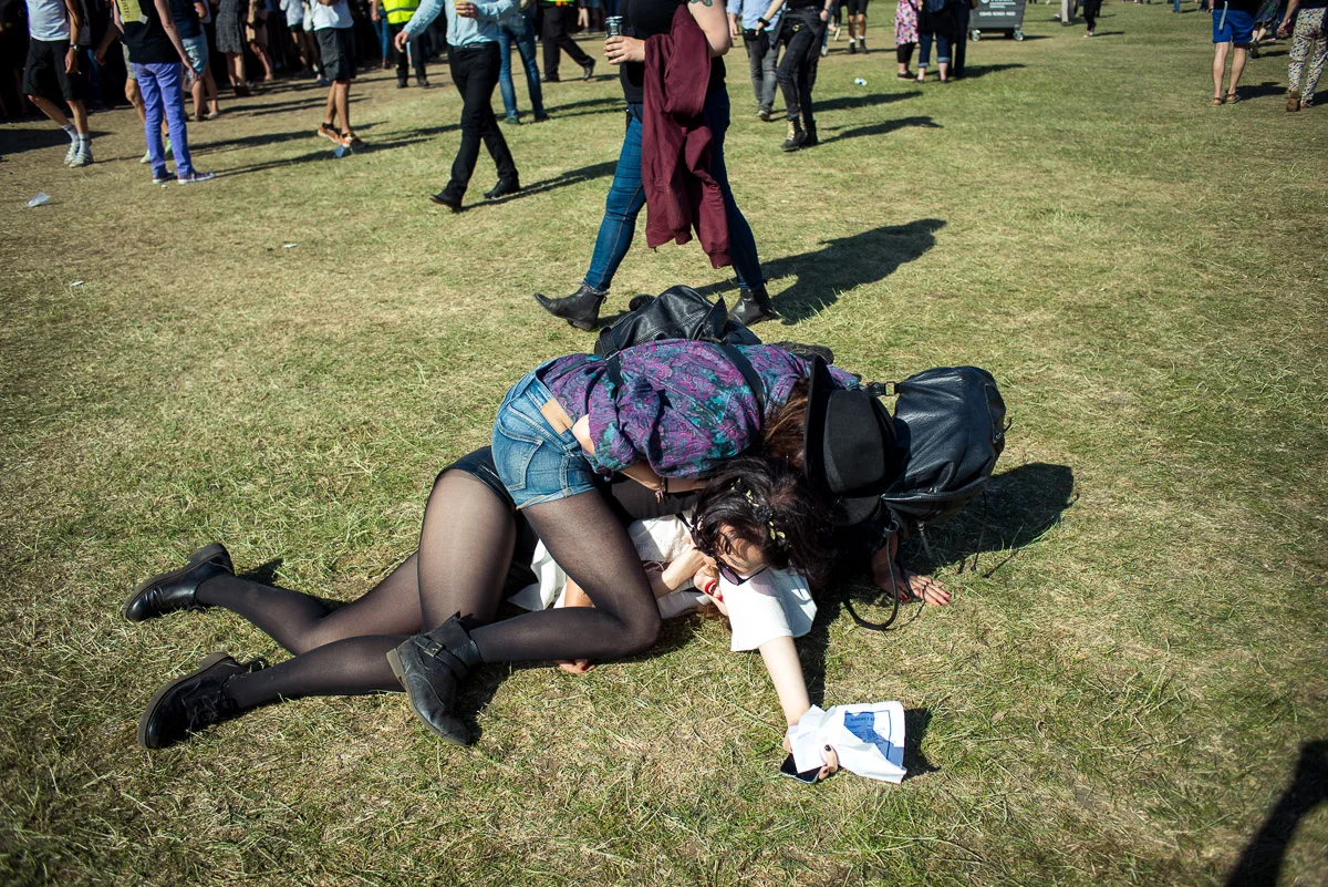 Festival goers, Field Day, Victoria Park, London, UK, 07/06/2015 © Dosfotos