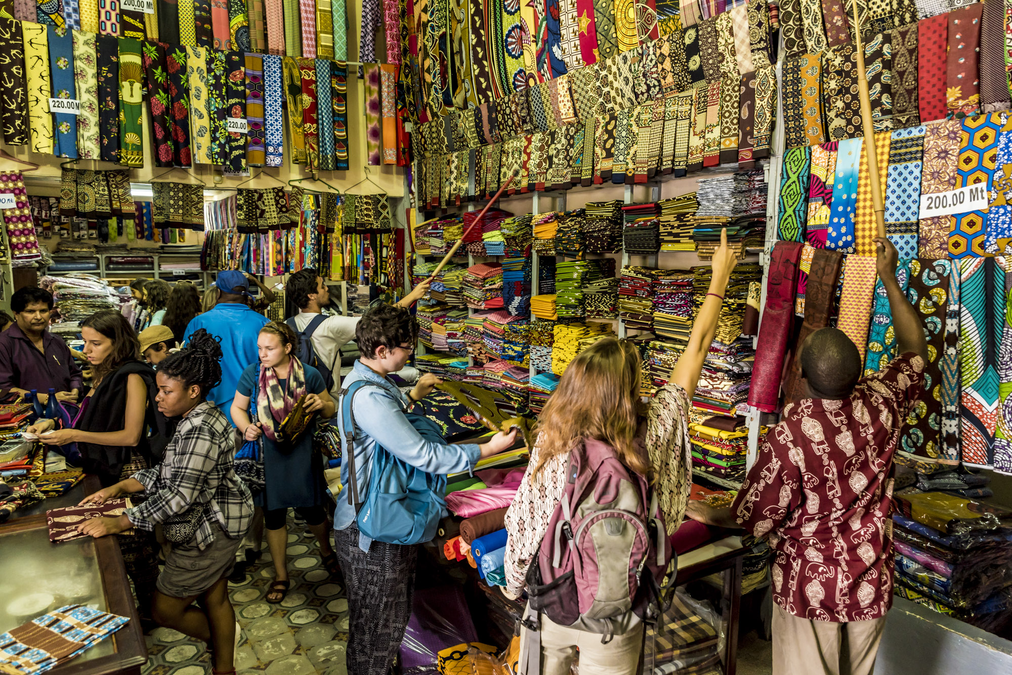 Casa Elefante, famous shop in central Maputo where they sell capulanas, Maputo, Mozambique, 20/08/2016 © Dosfotos