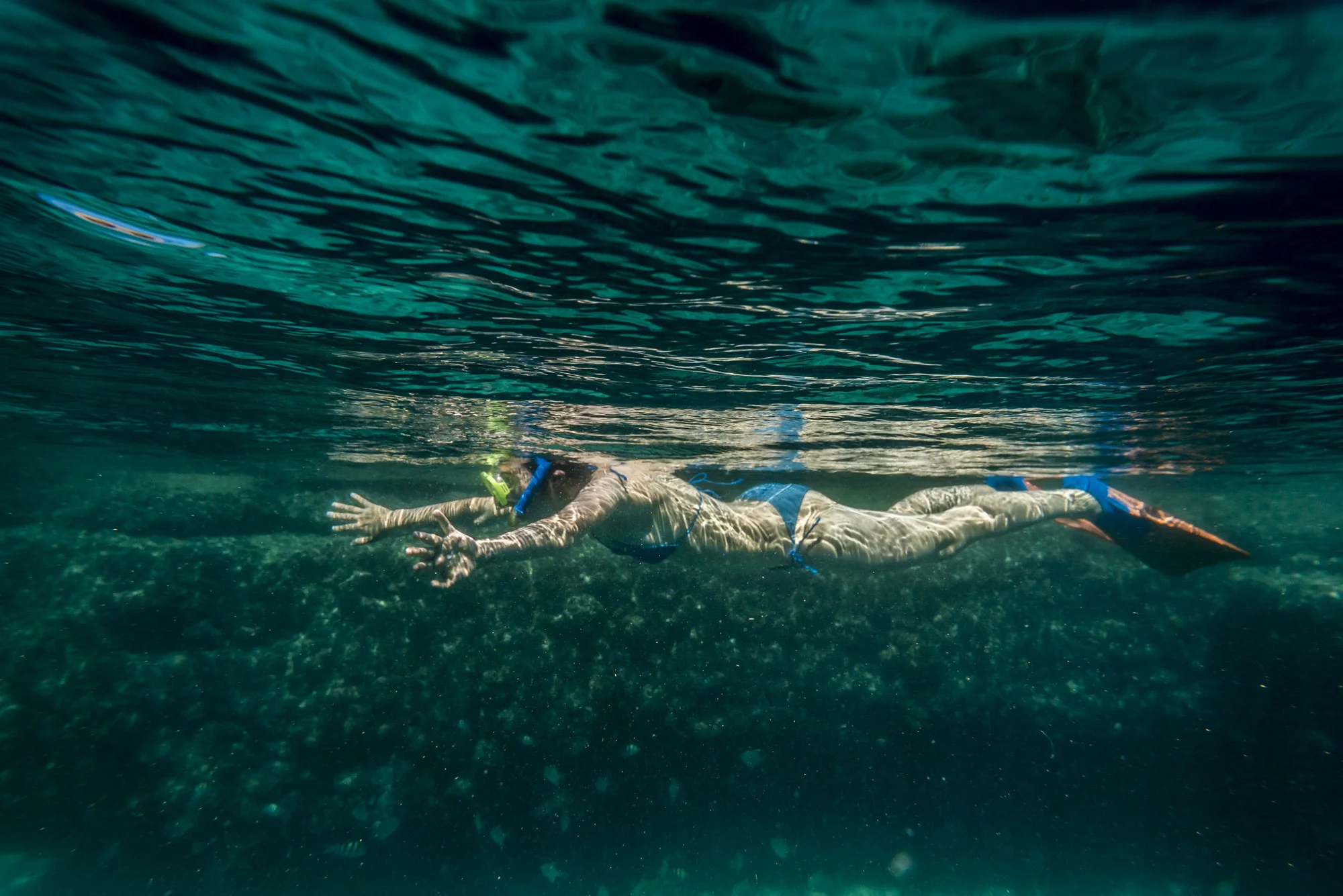 Snorkeling in Benguerra Island, the second largest island in the Bazaruto Archipelago, Mozambique, 25/08/2016 © Dosfotos