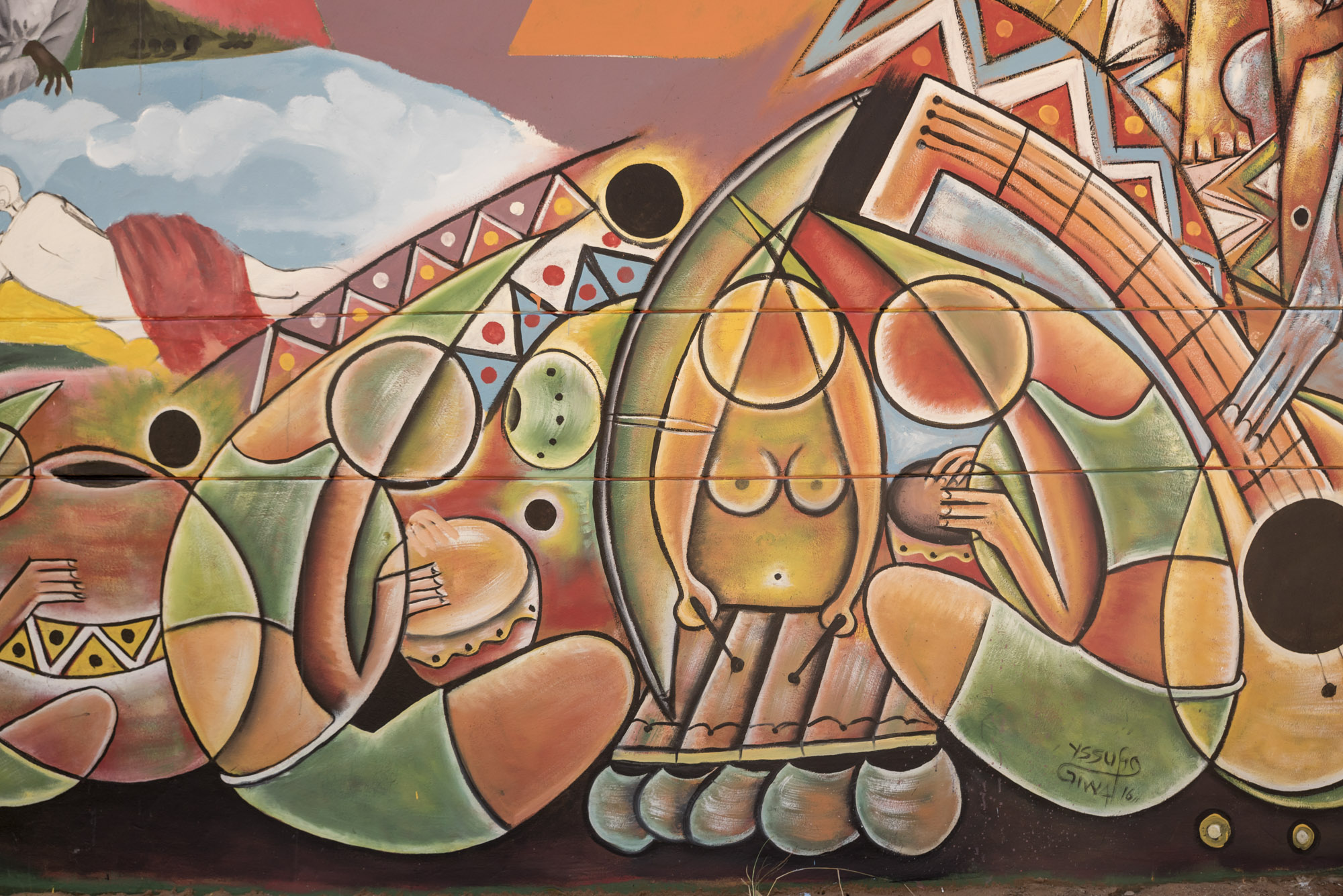 Street art at Feira de Artesanato Flores e Gastronomia in Parque dos Continuadores, Maputo, Mozambique, 28/08/2016 © Dosfotos