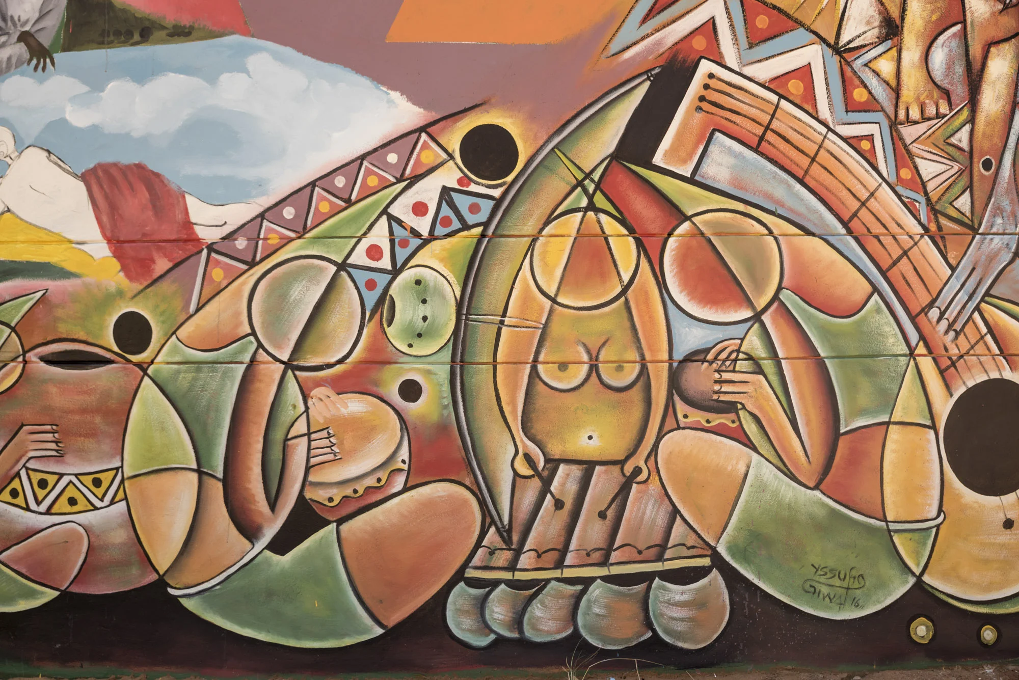 Street art at Feira de Artesanato Flores e Gastronomia in Parque dos Continuadores, Maputo, Mozambique, 28/08/2016 © Dosfotos