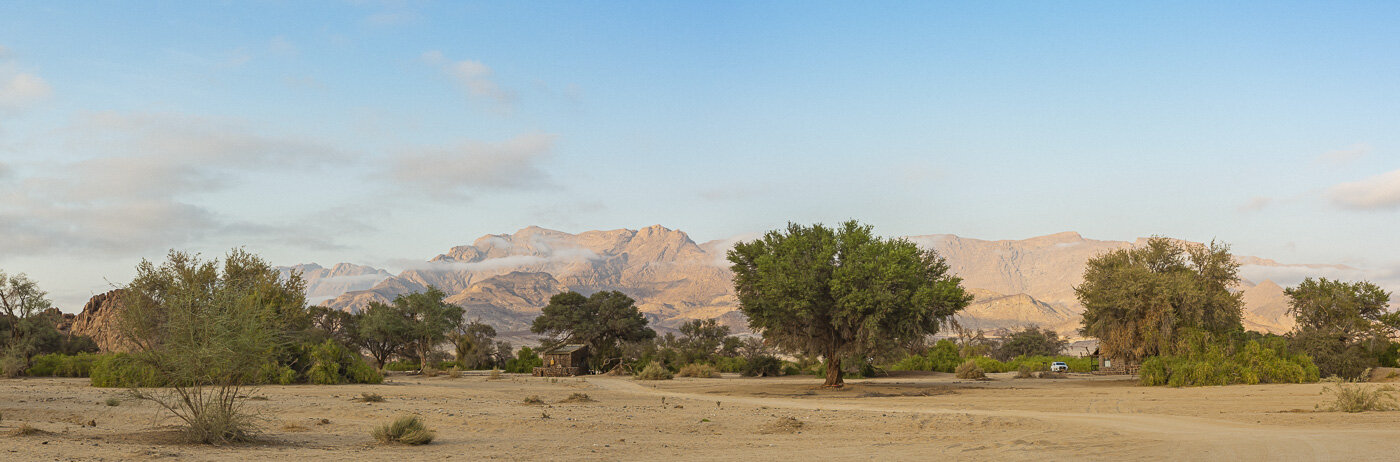 Landscape surrounding Brandberg White Lady Lodge, Damaraland, Kunene Region, Namibia, Africa © Dosfotos